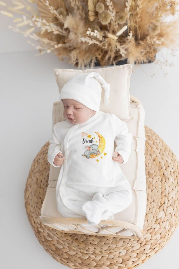 Lilabio 100% Organic Personalized Elephant Hospital Set