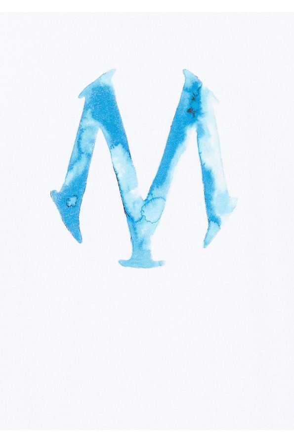 White T-Shirt with Mavi Mühür Logo Regular Fit