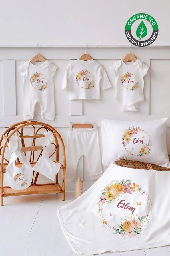 Lilabio 100% Organic Personalized Summer Hospital Set of 10