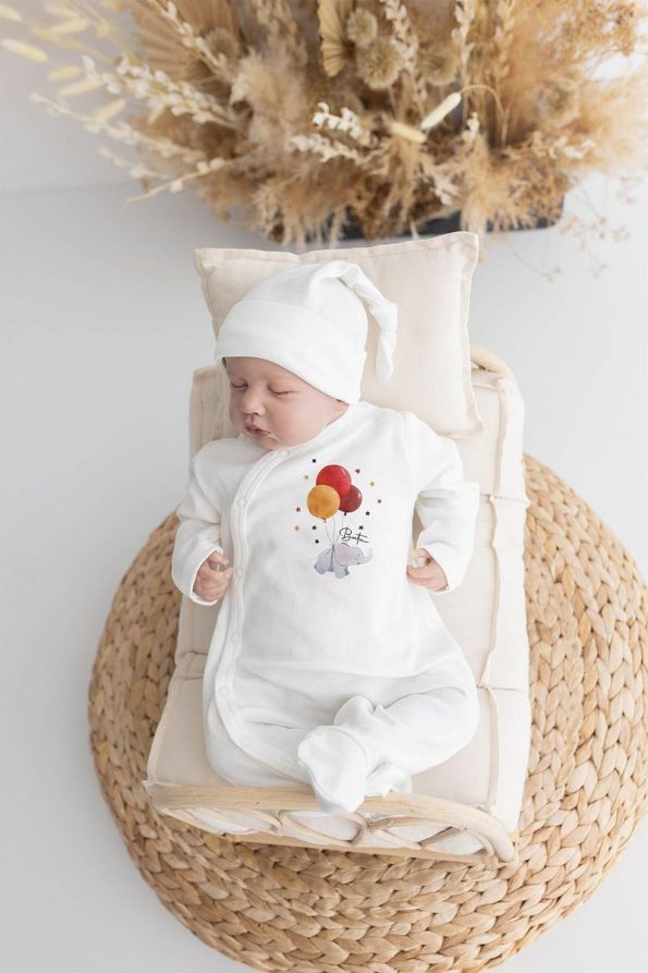 Lilabio 100% Organic Personalized Elephant Hospital Set
