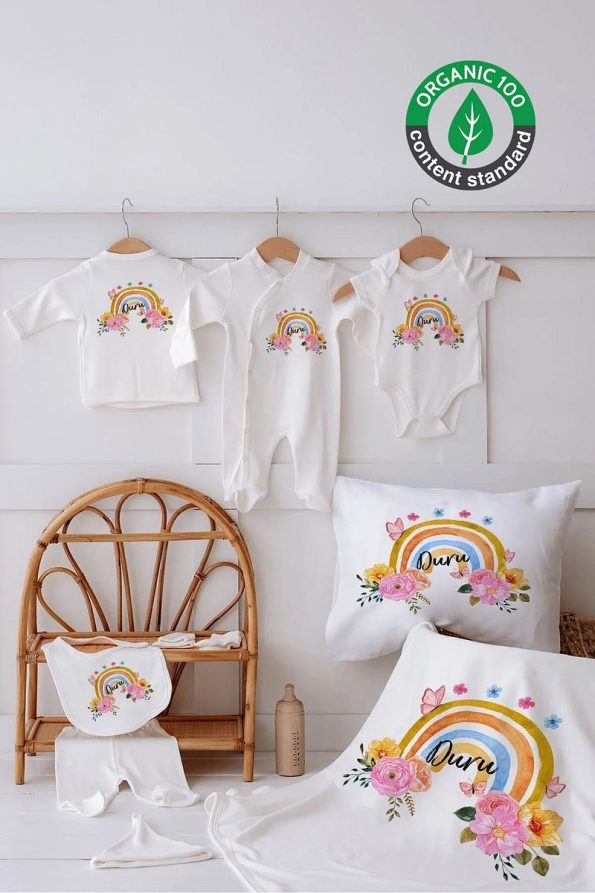 Lilabio 100% Organic Personalized Rainbow Hospital Set