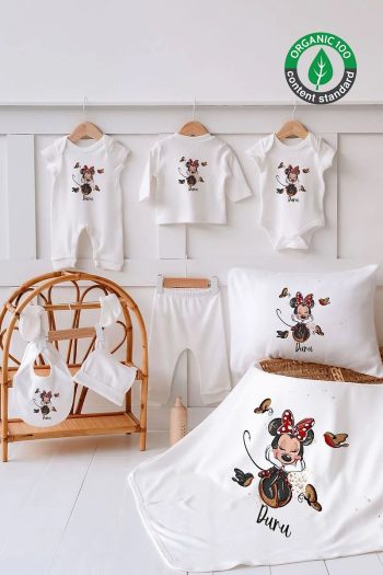 Lilabio 100% Organic Personalized Summer Hospital Set Minnie