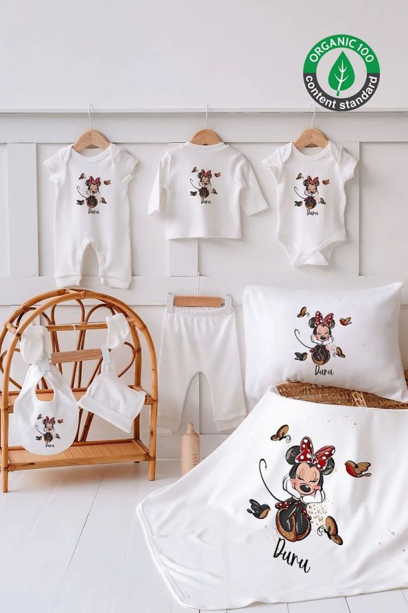 Lilabio 100% Organic Personalized Summer Hospital Set Minnie