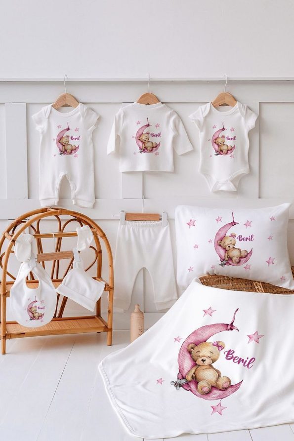 Lilabio 100% Organic Personalized Summer Hospital Set with Bear