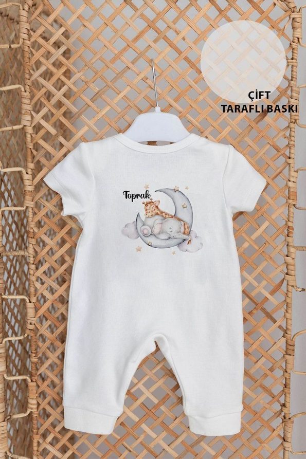 Lilabio 100% Organic Personalized Summer Hospital Set with Elephant & Giraffe