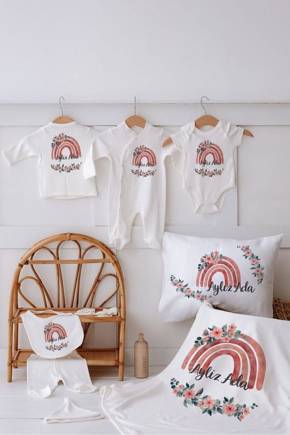 Lilabio 100% Organic Personalized Rainbow Hospital Set