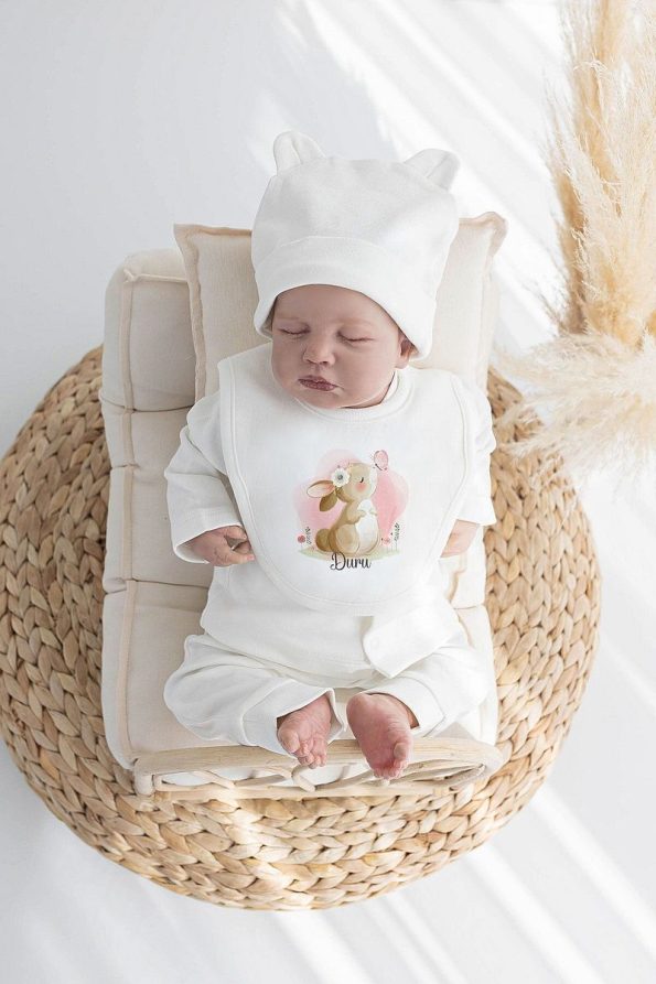 Lilabio 100% Organic Personalized Summer Hospital Set with Bunny