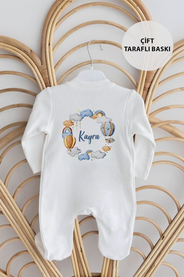 Lilabio 100% Organic Personalized Baby Hospital Exit Balloons Set