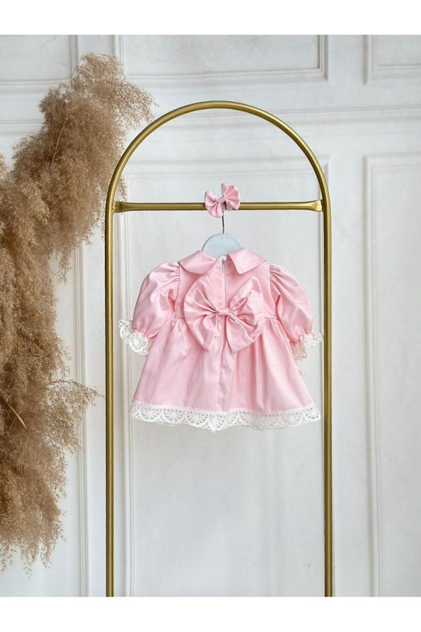 Hobidik Baby Kids Pink Lace Dress Set