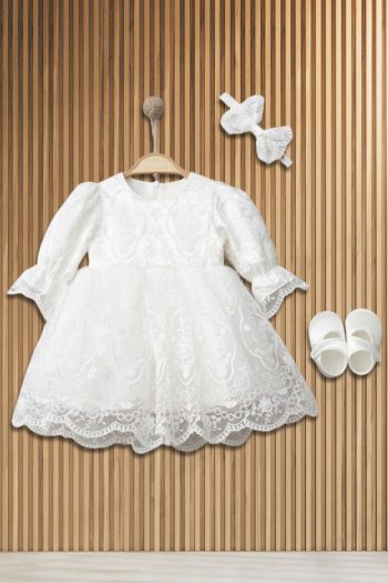 CreativeBebe Girls' Luxury Dress Set 0-3 Months / 3-6 Months