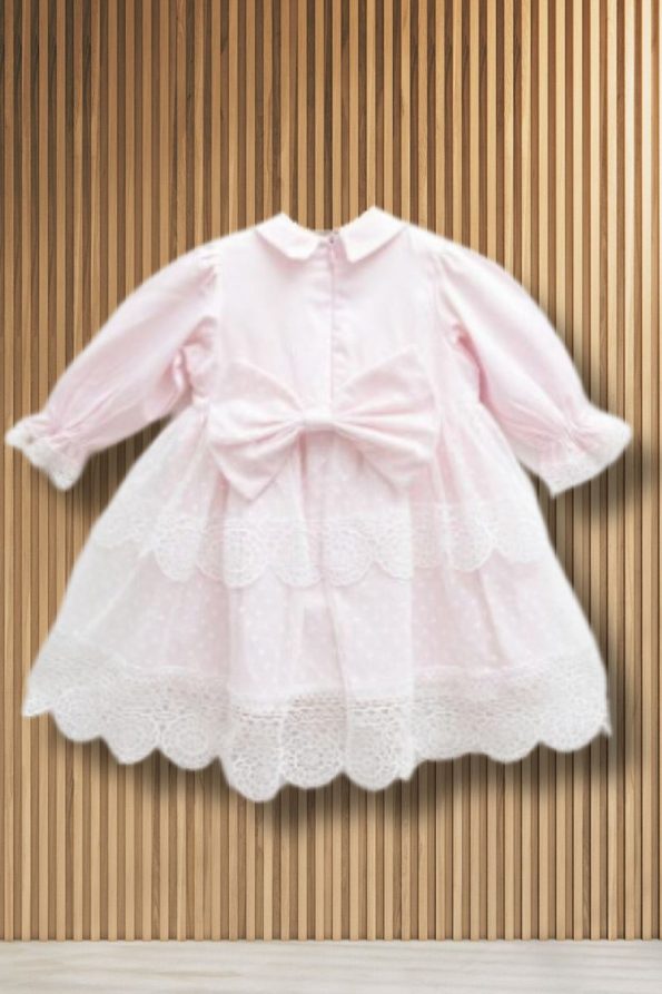 CreativeBebe Girls Luxury Dress Set Pink 0-3 Months / 3-6 Months