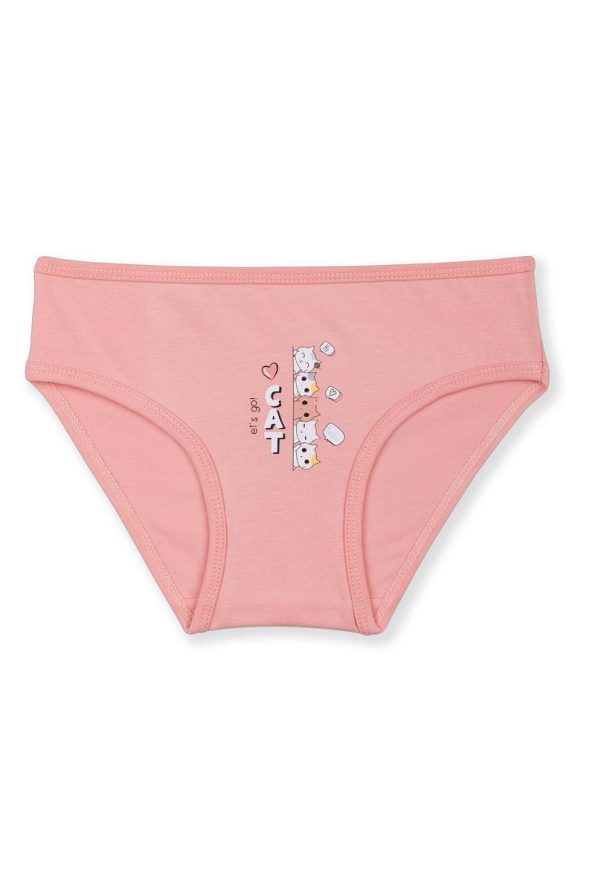 BAYKAR Girls' Cotton Colorful Printed Bikini Briefs 3-Pack