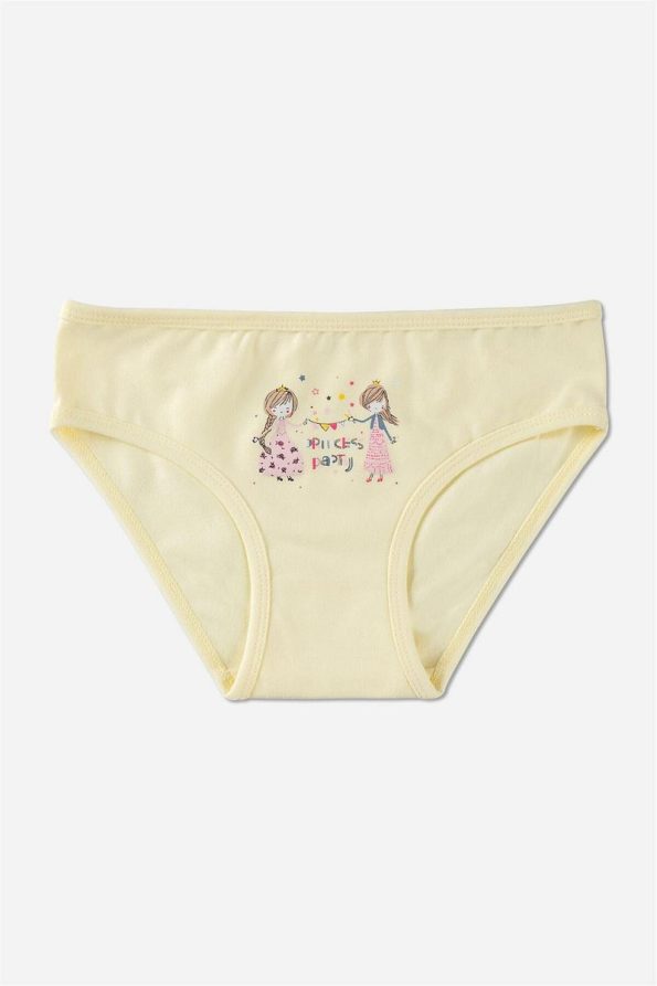 BAYKAR Girls' Cotton Colorful Printed Bikini Briefs 3-Pack