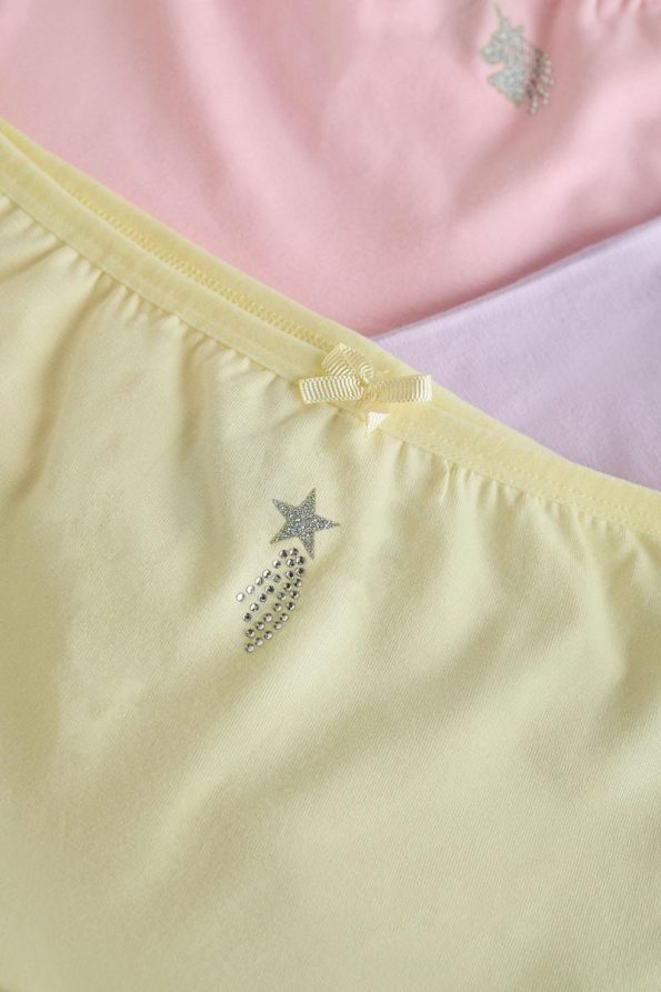 BONY SOCKS Girls' 5-Pack Colorful Bow Detailed Boxers