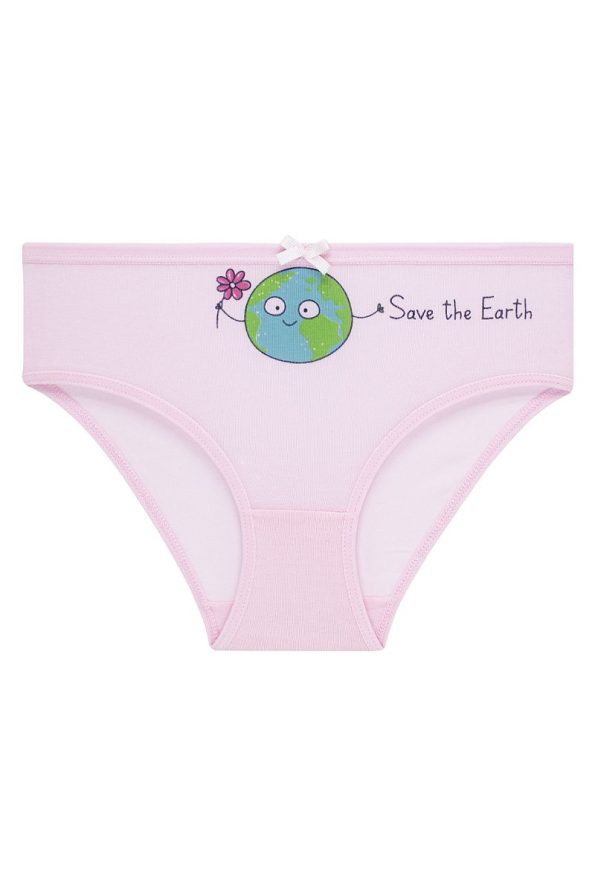 biyokids Girls' 5-Pack Colorful Briefs - Cute Planets