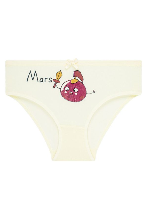 biyokids Girls' 5-Pack Colorful Briefs - Cute Planets