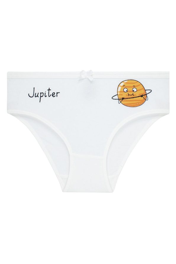 biyokids Girls' 5-Pack Colorful Briefs - Cute Planets