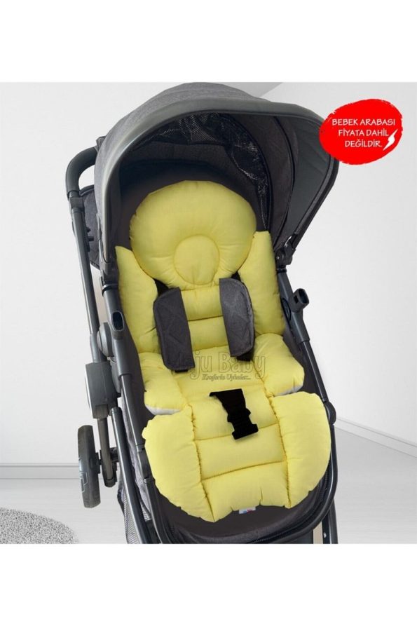 Jaju Baby Yellow Star Baby Stroller Cushion