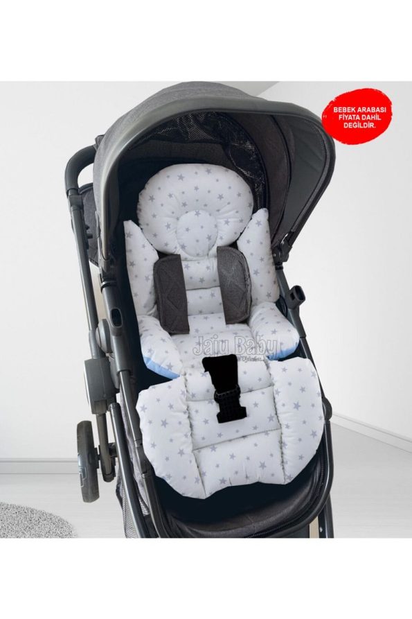 Jaju Baby Blue Little Star Stroller Cushion