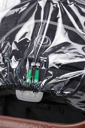 PurplePort Zip-Up Ultra Luxury Baby Stroller Rain Cover Black