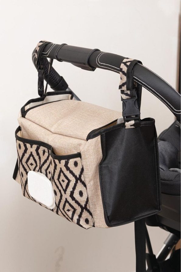 Purple Baby Stroller Organizer Bag Compatible with All Strollers