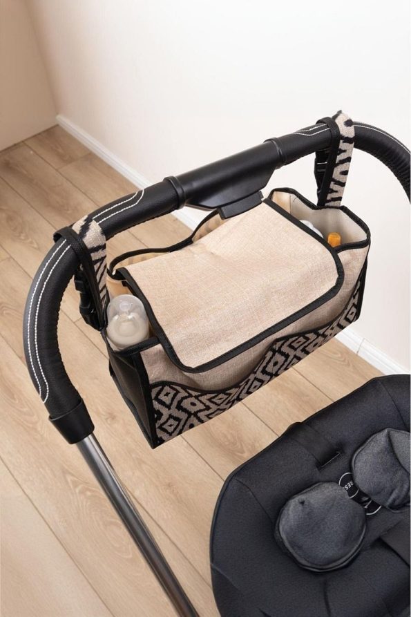 Purple Baby Stroller Organizer Bag Compatible with All Strollers