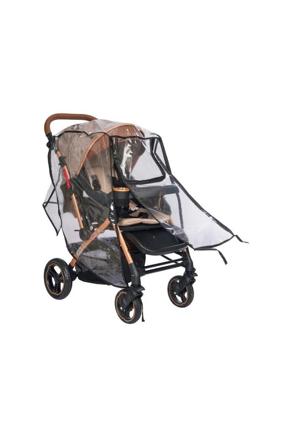 MorBebe Zip-Up Ultra Luxury Baby Stroller Rain Cover Black