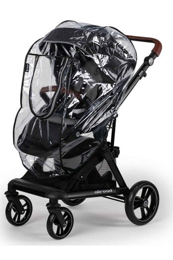 MorBebe Ultra Luxury Zip-Up Baby Stroller Rain Cover - Black