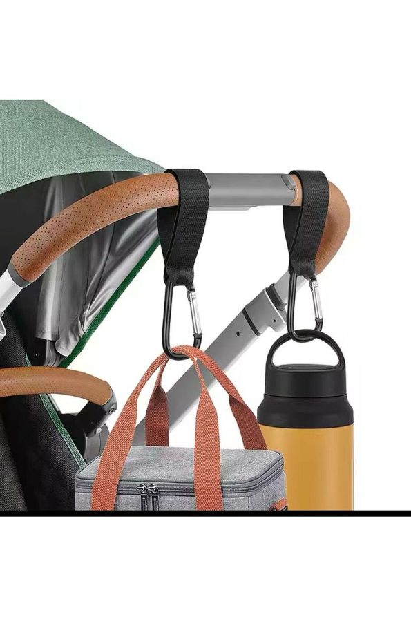MorBebe Stroller Hooks - Set of 2 Metal Hooks for Baby Strollers