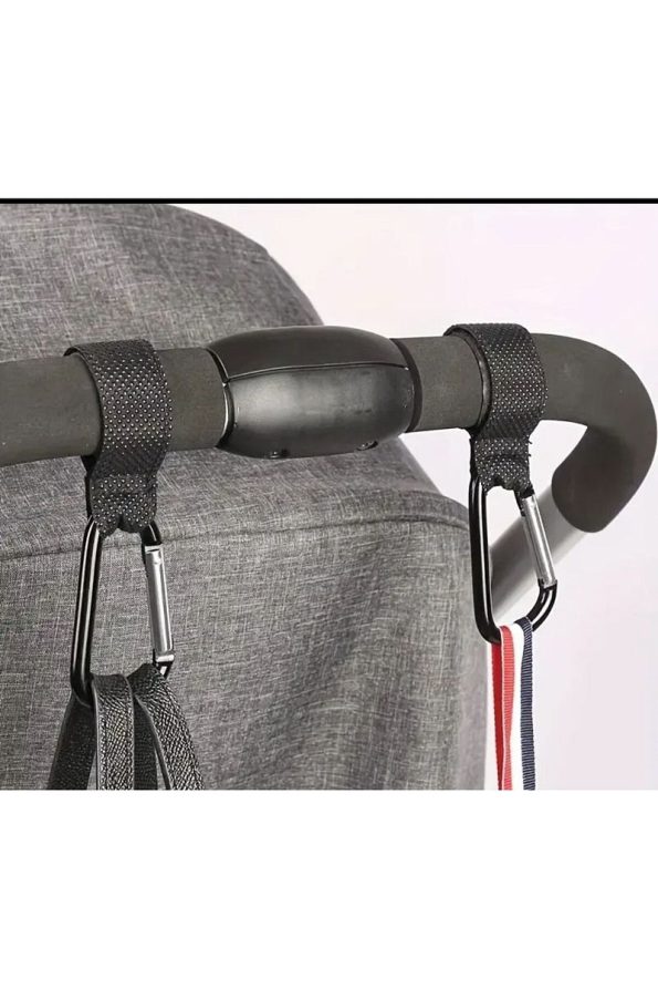 MorBebe Stroller Hooks - Set of 2 Metal Hooks for Baby Strollers