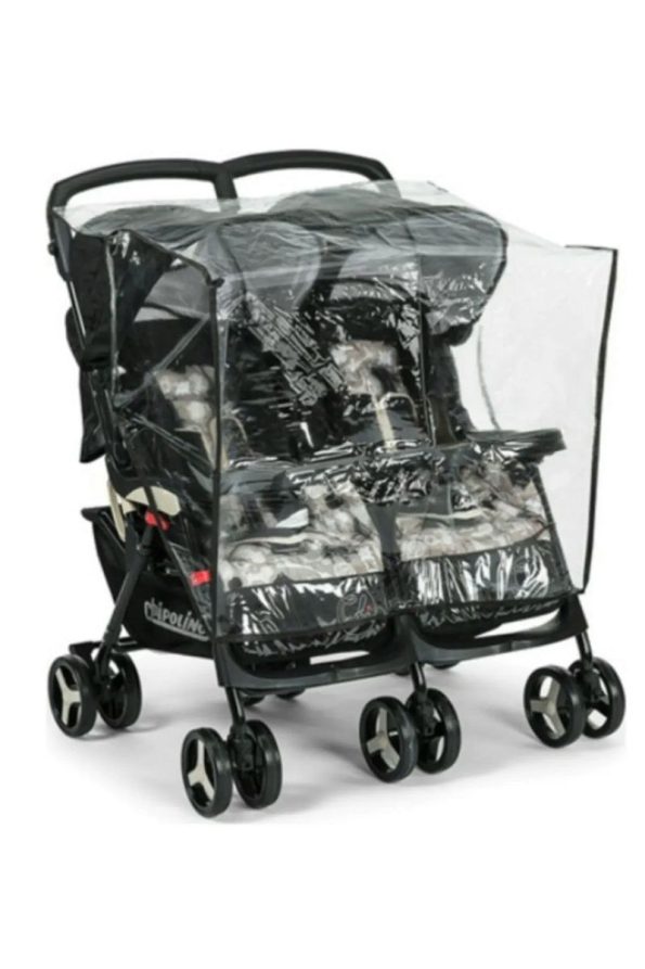 MorBebe Twin Stroller Rain Cover Side-by-Side Model