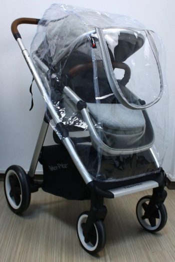 MorBebe Zip-Up Baby Stroller Rain Cover with Fog-Free Window