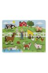 Melissa & Doug Wooden Sound Puzzle - Old MacDonald's Farm