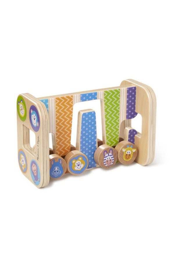 Melissa & Doug Wooden Safari Zig-zag Tower