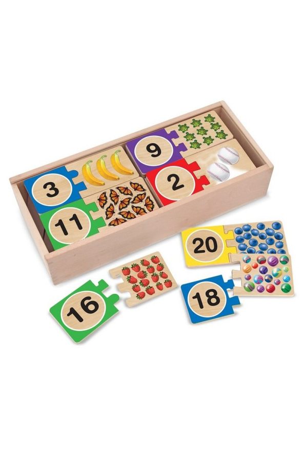 Melissa and Doug Wooden Number Matching Puzzle
