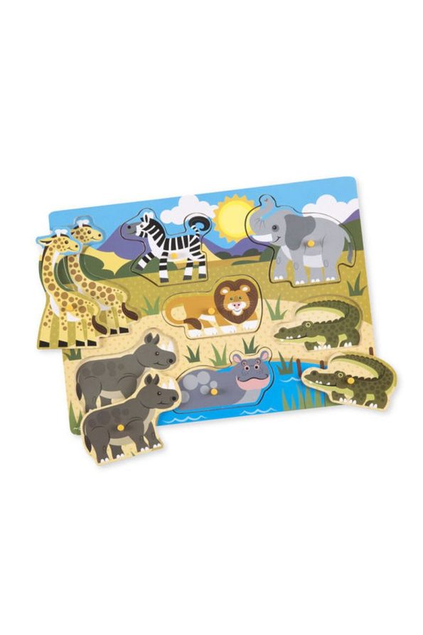 Melissa & Doug Wooden Safari Puzzle