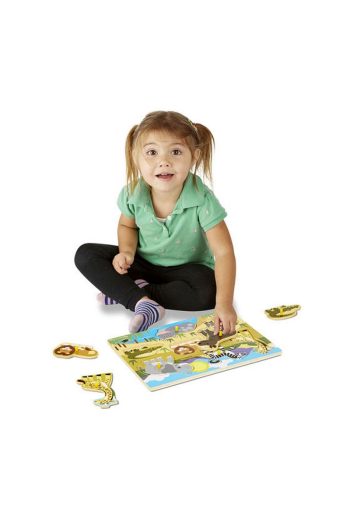 Melissa & Doug Wooden Safari Puzzle