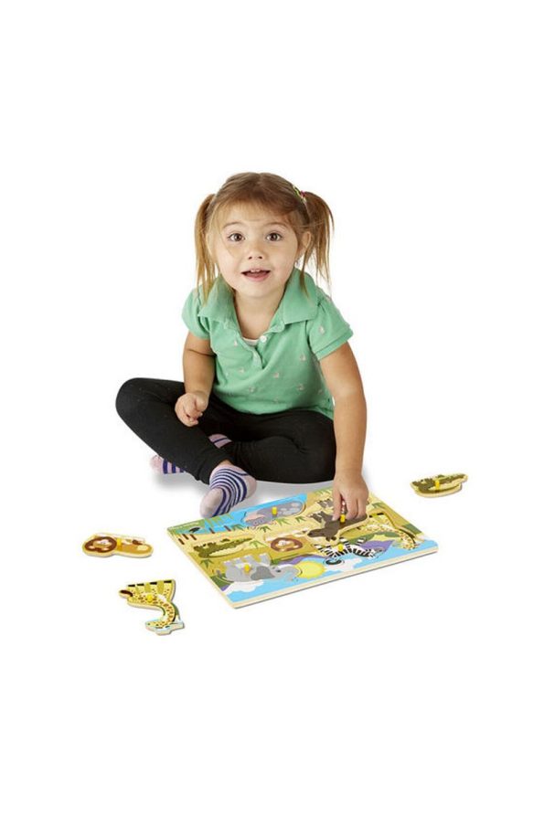 Melissa & Doug Wooden Safari Puzzle