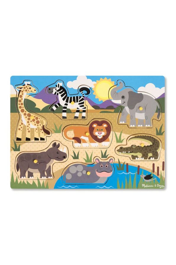 Melissa & Doug Wooden Safari Puzzle