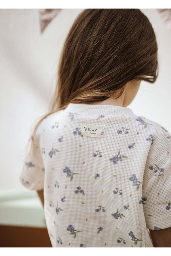 Cherry Kids Blueberry Print 100% Cotton Girls Summer Set