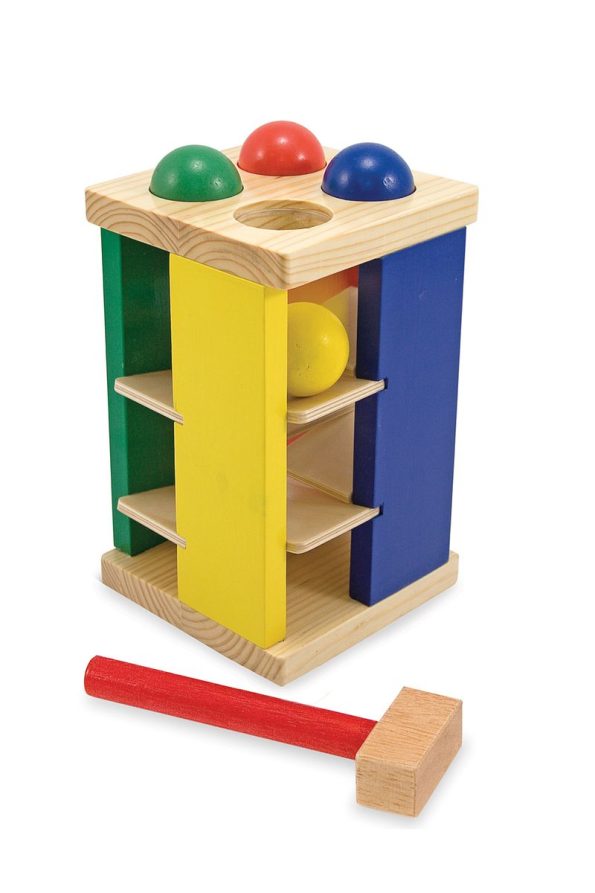 Melissa and Doug Wooden Stack and Roll Tower