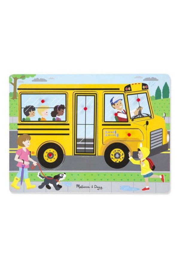 Melissa and Doug Wooden Sound Puzzle - The Wheels on the Bus