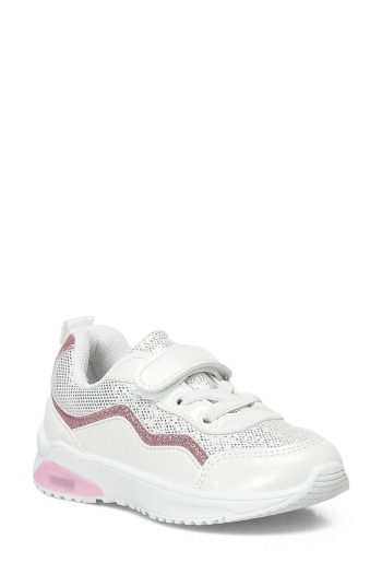 Polaris White Girl's Sports Shoes