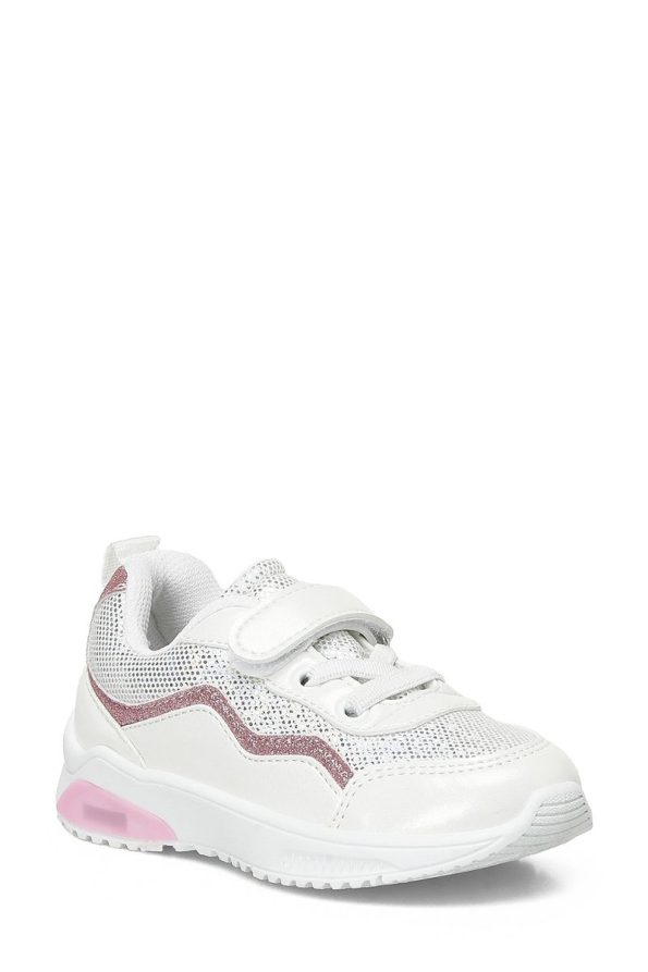 Polaris White Girl's Sports Shoes