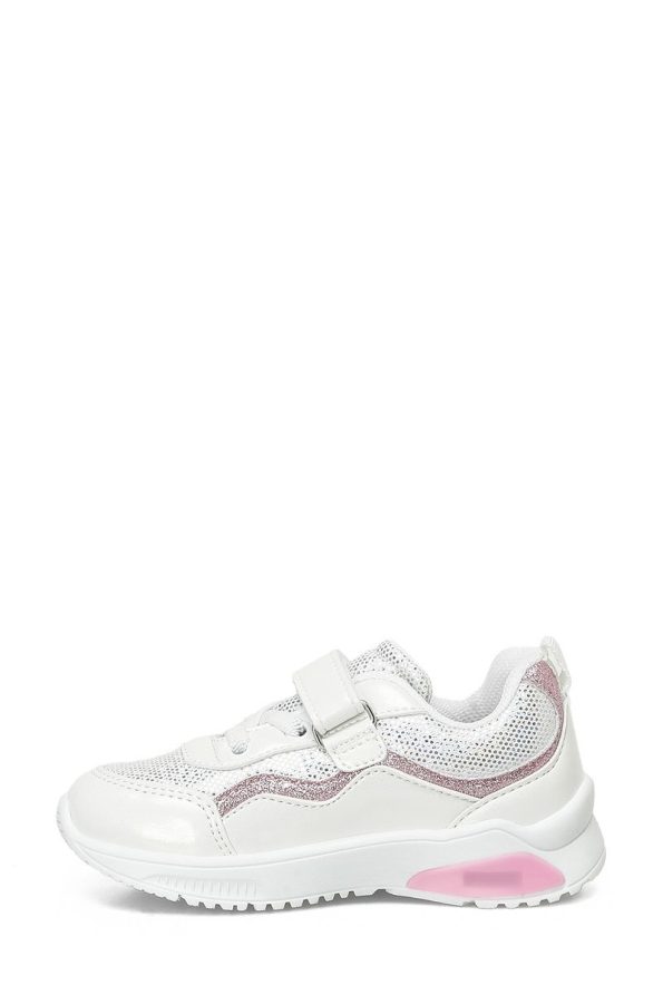Polaris White Girl's Sports Shoes