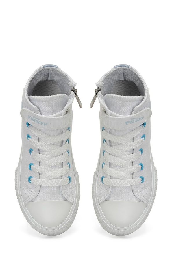 Frozen White Girls High Sneaker