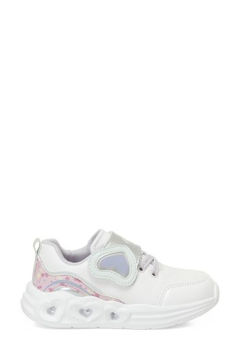 Kinetix Ruby White Girls' Sports Shoes