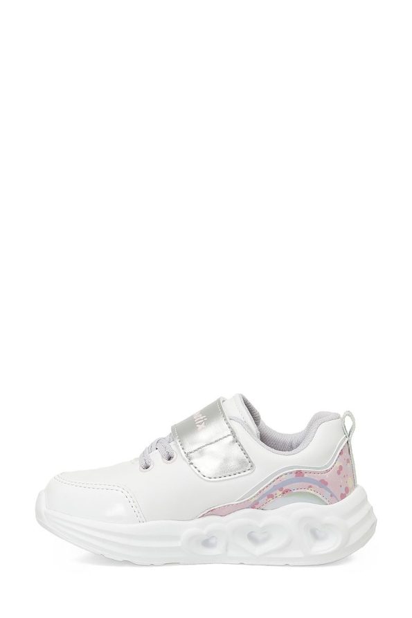 Kinetix Ruby White Girls' Sports Shoes