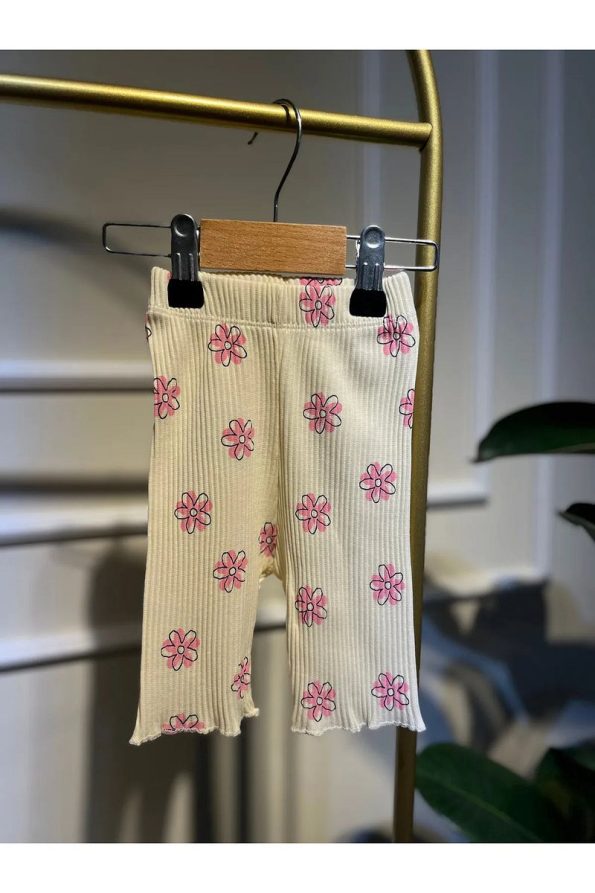 Baume Clothes Flower Collar Detail Pink Baby Girl Set