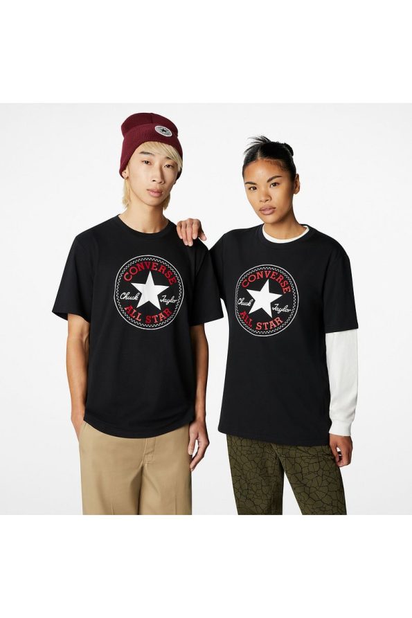 Converse Go-To All Star Patch Logo Unisex Black T-Shirt